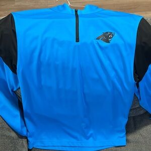 North Carolina Panthers Blue Quarter Zip Size Medium